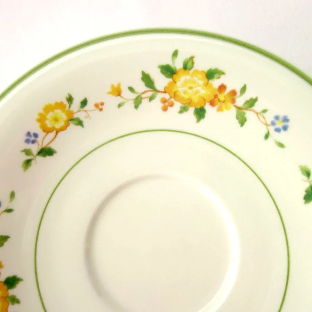 Vintage Noritake Versatone‎ Lineage Japan Set of 6 Saucers 6 1/4